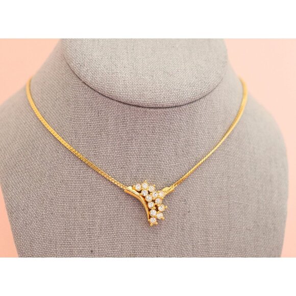 Vintage Victorian Statement Diamond Necklace | 19.5 inch | Avon | H21 - Picture 3 of 4